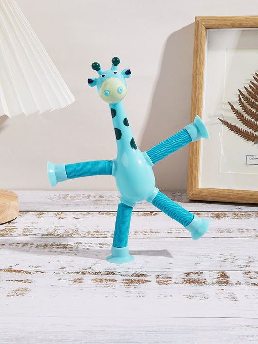 3 Pieces Telescopic Suction Cup Giraffe Toy