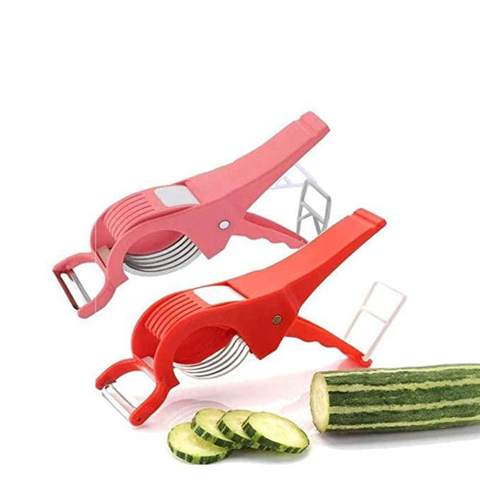 💥🤩2-In-1 Vegetable Cutter With Peeler (Assorted)🔥🔥Flat 50%OFF🔥🔥